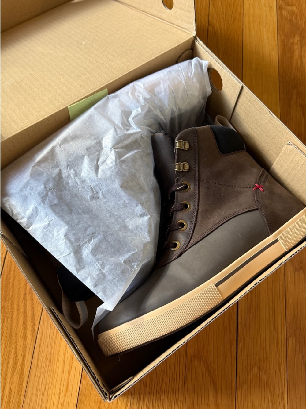 XTRATUF Men's 6in Leather Lace Ankle Deck Boot